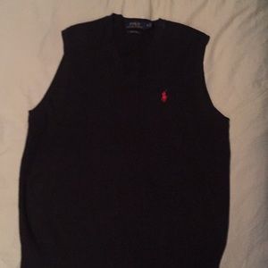 Black sweater vest